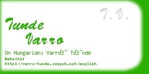 tunde varro business card