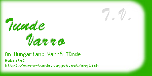 tunde varro business card